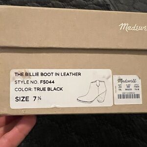 Madewell black booties, size 7.5  very minimal wear